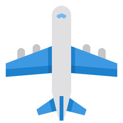 plane flat icon