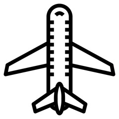 plane outline icon