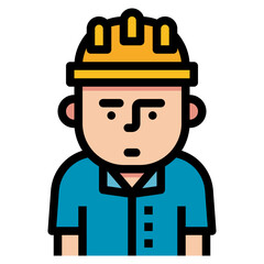contractor Filled Outline icon