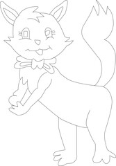 Fototapeta na wymiar Cute Cat Coloring Book for Kids KDP Interiors|.100% vector for t shirt, pillow, mug, sticker and other Printing media.Jesus christian saying EPS Digital Prints file.