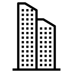 skyscraper outline icon