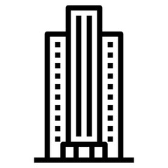 skyscraper outline icon