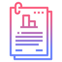 contract line gradient icon