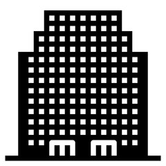 skyscraper glyph icon