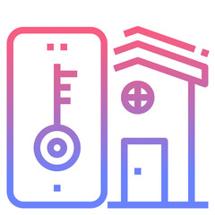 Smart line gradient icon