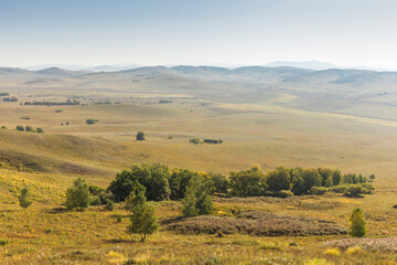 Obraz premium autumn grassland beautiful scenery in Inner Mongolia China