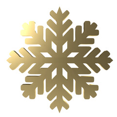 gold snowflakes png 3d image