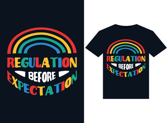 Regulation Before illustrations for print-ready T-Shirts design