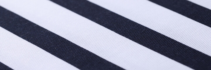 Fabric striped black white line pattern background - Powered by Adobe