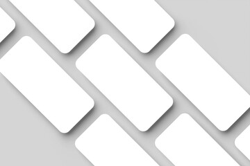 Smartphone app interface and social post presentation mockup