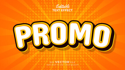 Editable text style effect - big sale promo 3d text effects style illustration