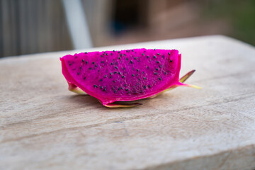 New Dragon Fruit isolated against white background