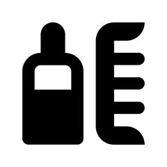 Oil and Comb Vector Icon