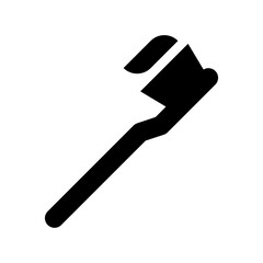 Toothbrush and Toothpaste Vector Icon