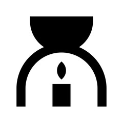 Aroma Lamp Vector Icon