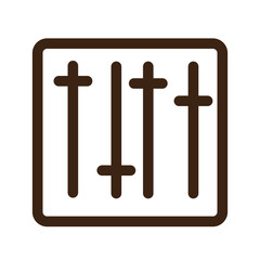bass equalizer media music player icon