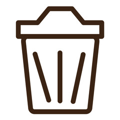bin delete dust garbage recycle trash trashcan icon