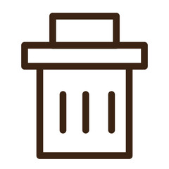 bin delete dust garbage trash trashcan icon