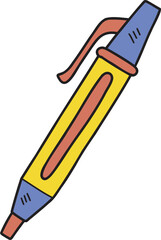Hand Drawn cute pen illustration
