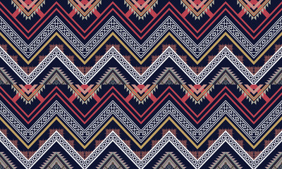 Geometric ethnic flower pattern for background,fabric,wrapping,clothing,wallpaper,Batik,carpet,embroidery style.