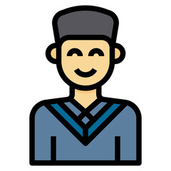 avatar filled outline icon