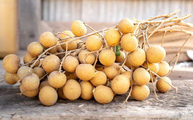 Longan Longan on the background is beautiful to eat a picture perfect.