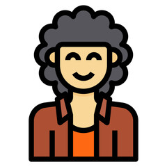 avatar filled outline icon