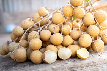 Longan Longan on the background is beautiful to eat a picture perfect.