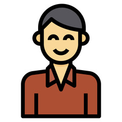 avatar filled outline icon
