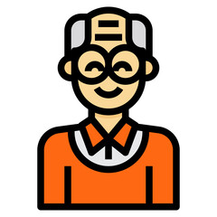 avatar filled outline icon
