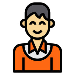 avatar filled outline icon