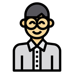 avatar filled outline icon