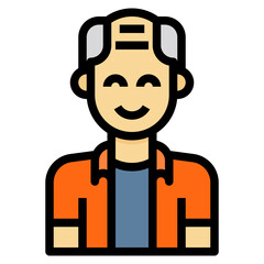 avatar filled outline icon