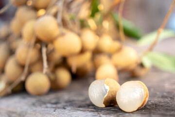 Longan Longan on the background is beautiful to eat a picture perfect.