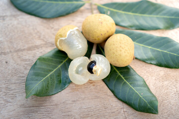 Longan Longan on the background is beautiful to eat a picture perfect.