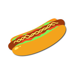hot dog vector illustration