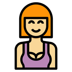 avatar filled outline icon