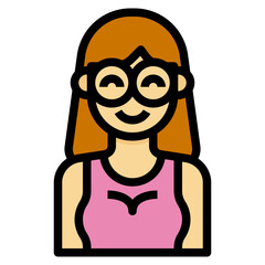 avatar filled outline icon