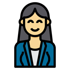 avatar filled outline icon