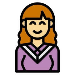 avatar filled outline icon