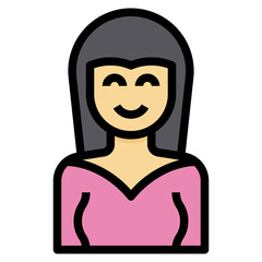 avatar filled outline icon