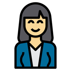 avatar filled outline icon