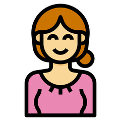 avatar filled outline icon