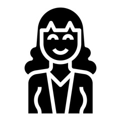 Obraz na płótnie Canvas avatar glyph icon