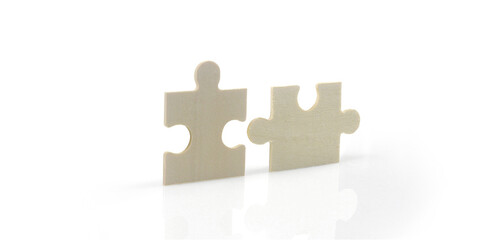 Connecting jigsaw puzzle Business solutions success