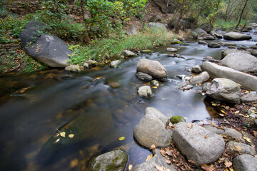 Photography of the Slow Gate of the Stream in the Shentangyu Scenic Spot in Beijing