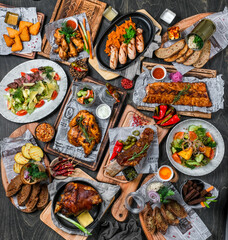 Bavarian style food table
