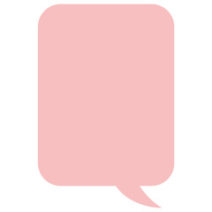 Pastel speech bubble vertical rectangle