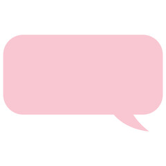 Pastel speech bubble rounded rectangle