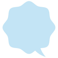 Pastel speech bubble flower